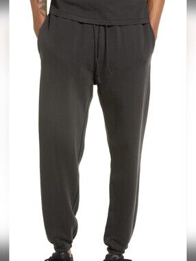 ELWOOD ORGANIC COTTON SWEATPANTS JOGGERS SZ SMALL IN "VINTAGE BLACK"